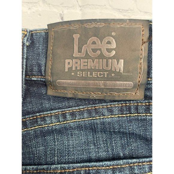 Mens Lee Premium Select Regular Boot Cut Bootcut Denim Blue Jeans W 36 L 30 - Picture 6 of 6